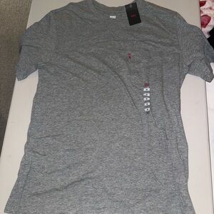 Levi's Light Gray Men's Short Sleeve Tee